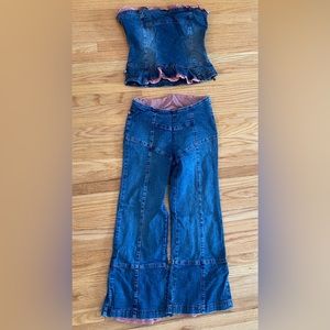 2nd company matching denim set